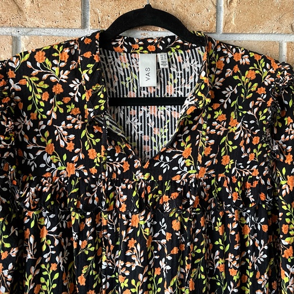 Yas Floral Midi Dress - Picture 2 of 6